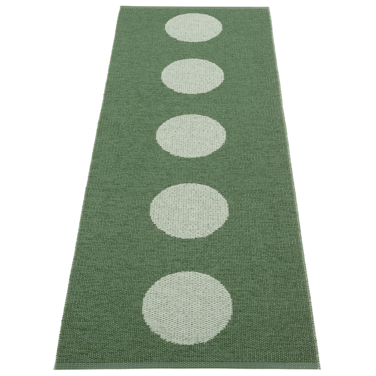 Pappelina Vera Pop teppe 70 × 200 cm, leaf/misty mint