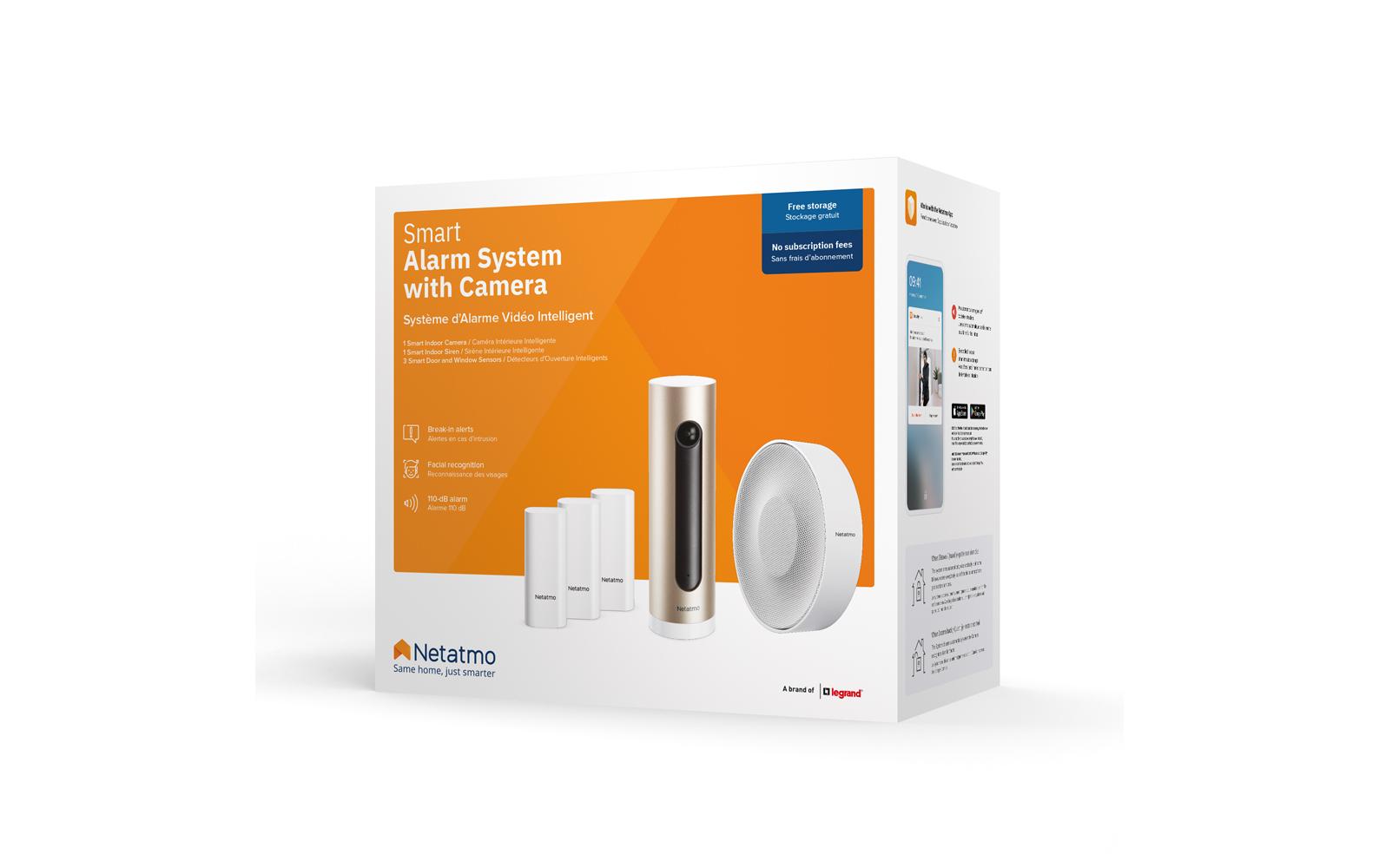 Smarte Alarmanlage mit Kamera<br>Das perfekte Set für die Überwachung Ihrer Wohnung oder Ihres Hauses mit 1x Smarte Innenkemara Welcome, 3x Smarte Tür- und Fenstersensoren & 1x Smarte Innen-Alarmsirene