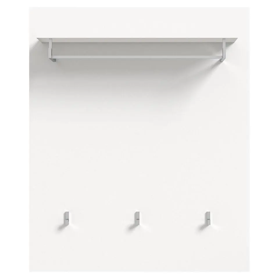 Hioshop Solero kapstok 3 haken wit hoogglans- wit