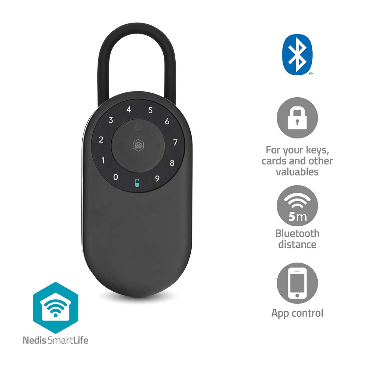 Nedis BTHKB11BK SmartLife Sleutelkluis