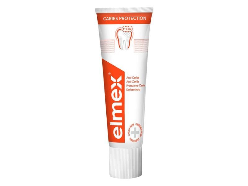 elmex Zahnpasta Kariesschutz 2 x 12 ml Reisegrösse Kariesschutz Zahnpasta ideal für unterwegs