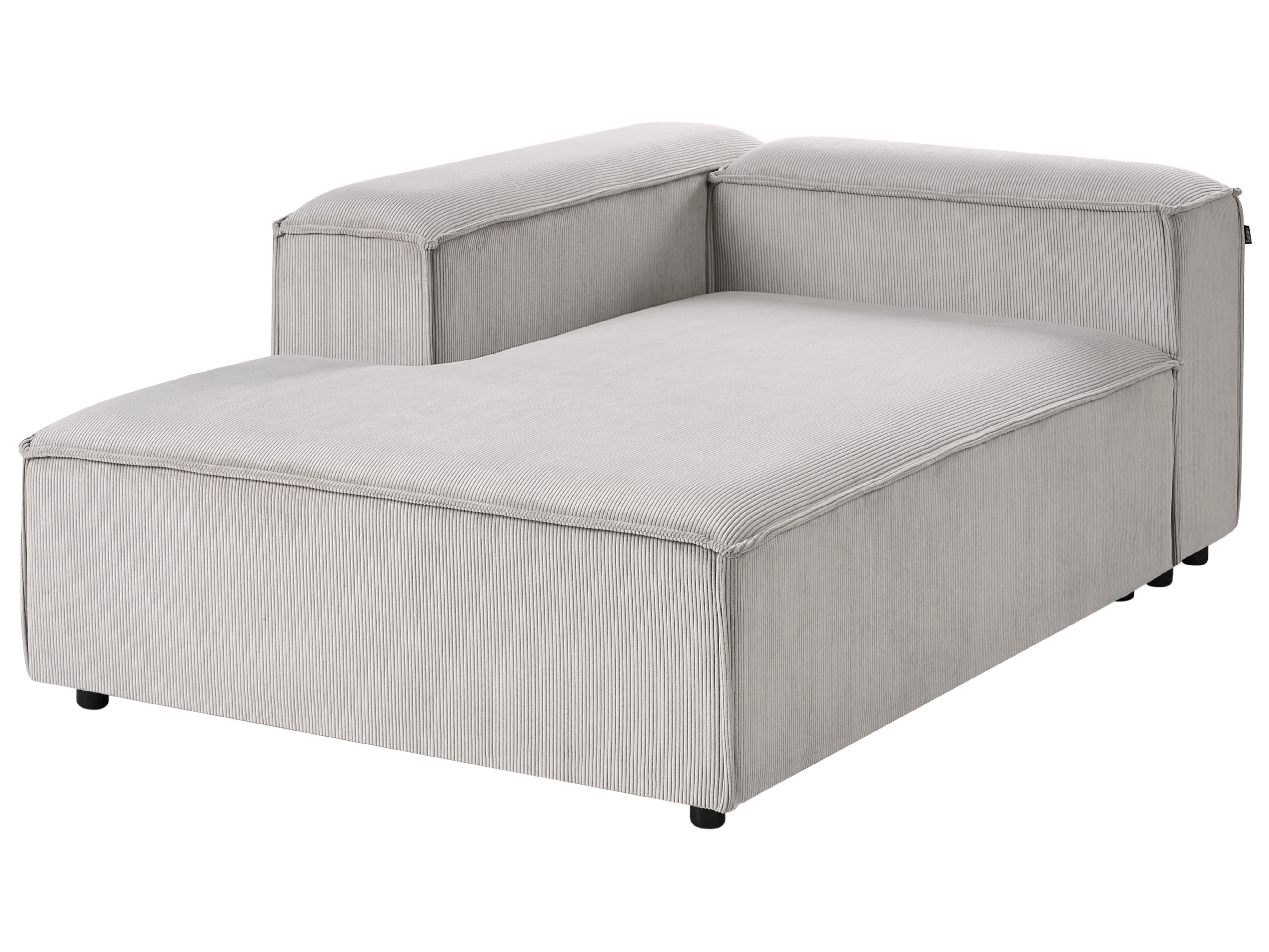 Rechtszijdige chaise longue ARDAL Corduroy Taupe