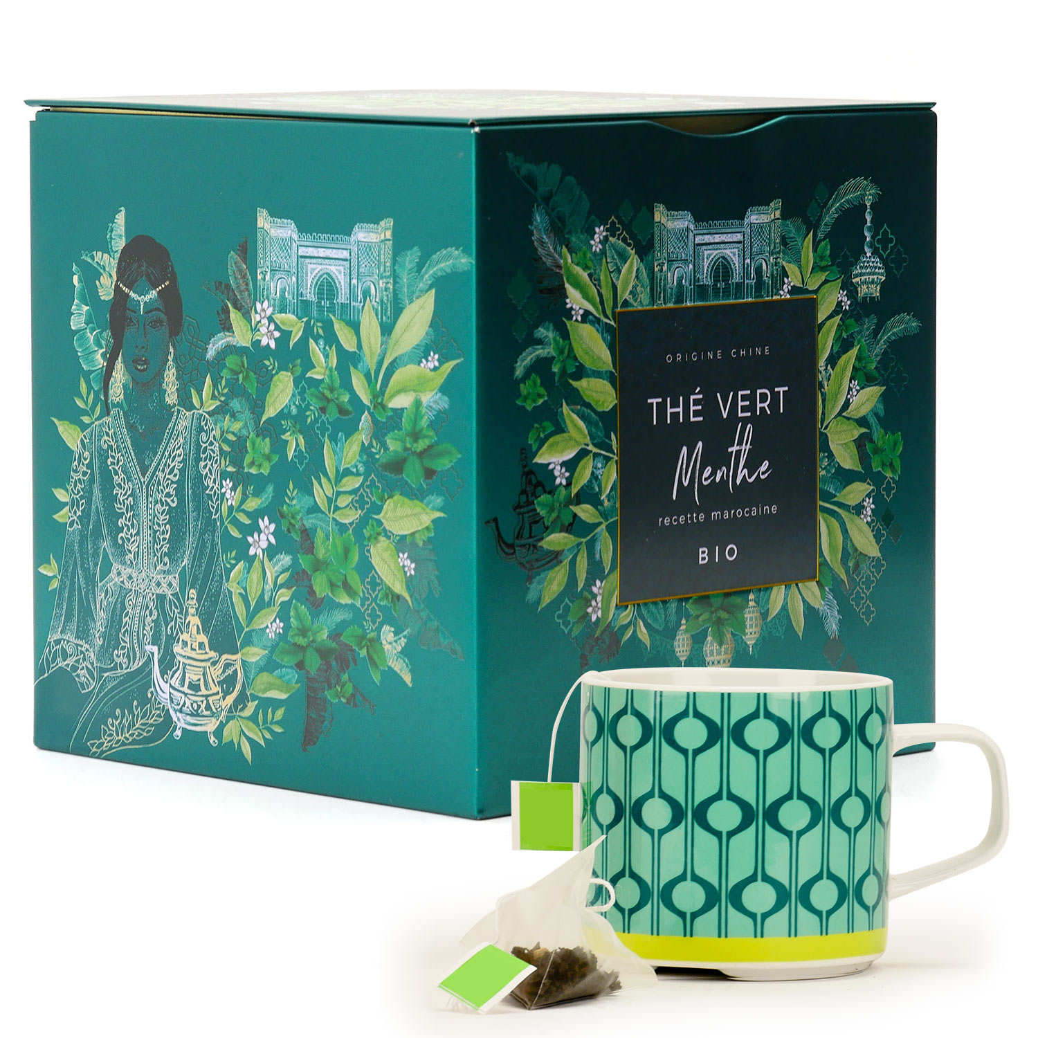 Thé vert bio à la menthe
