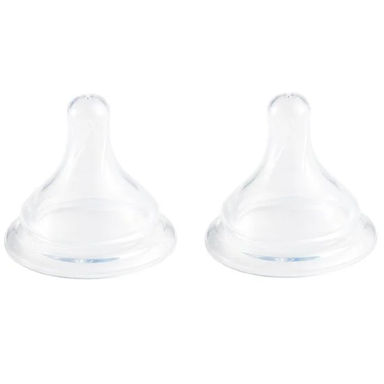 Lot de 2 tétines Ventil'Bib   Transparent        T1   de               Aubert concept