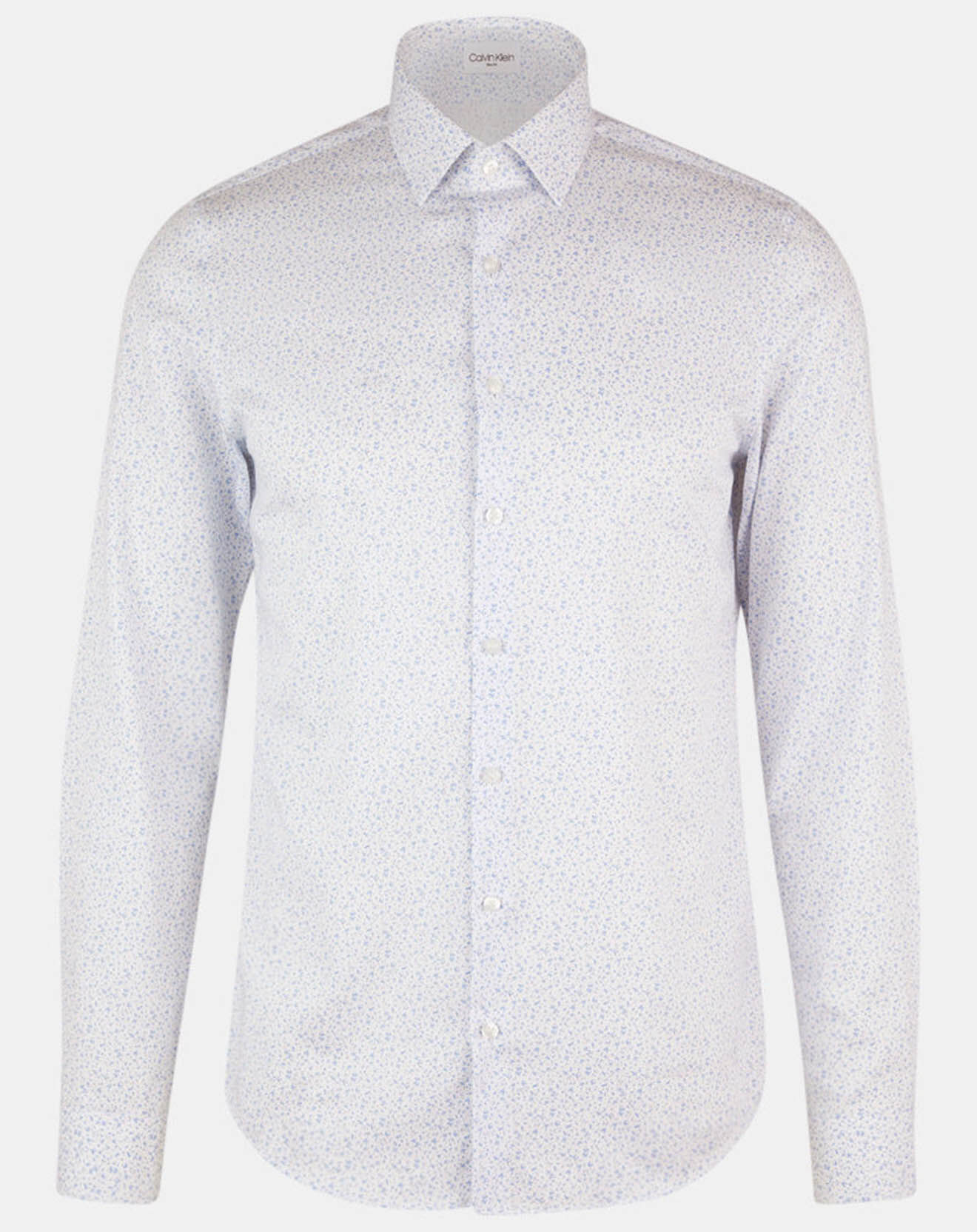 Calvin Klein Chemise slim Micro Fleurs blanc/bleu
