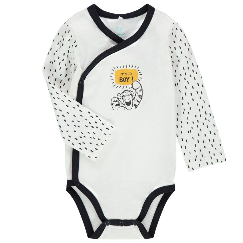 Body manches longues print Tigrou Disney - Ecru