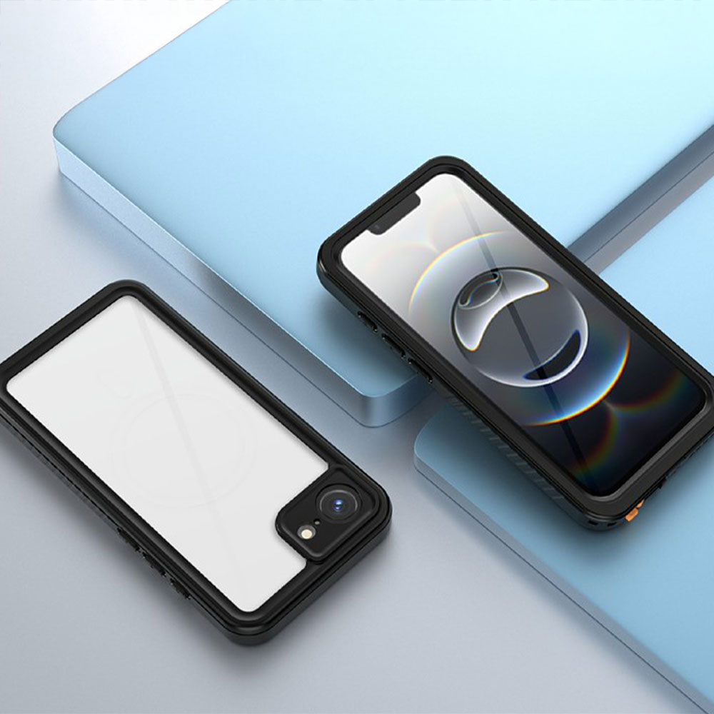 iPhone 16e Wasserfeste Outdoor Schutz Hülle (IP68) - Schwarz