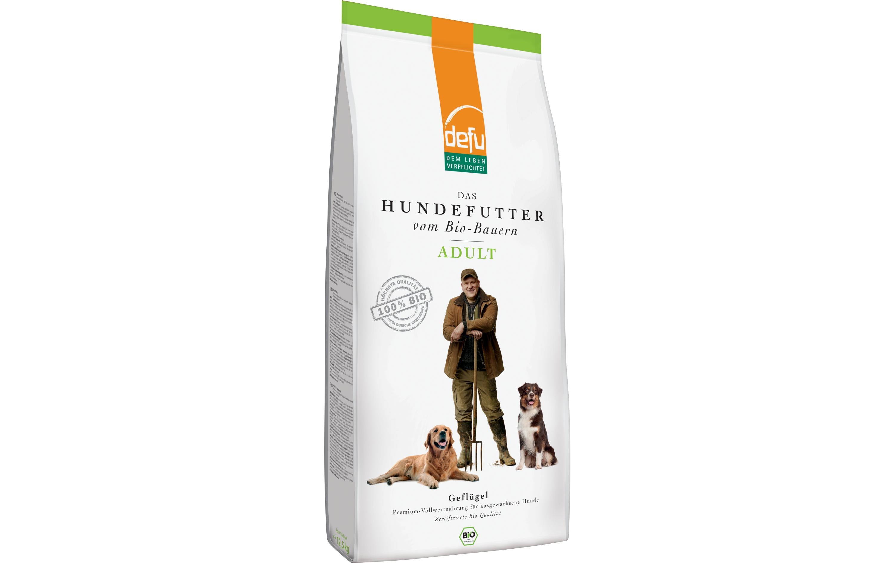 Trockenfutter Adult Bio Geflügel, 12.5 kgAlleinfuttermittel für ausgewachsene Hunde