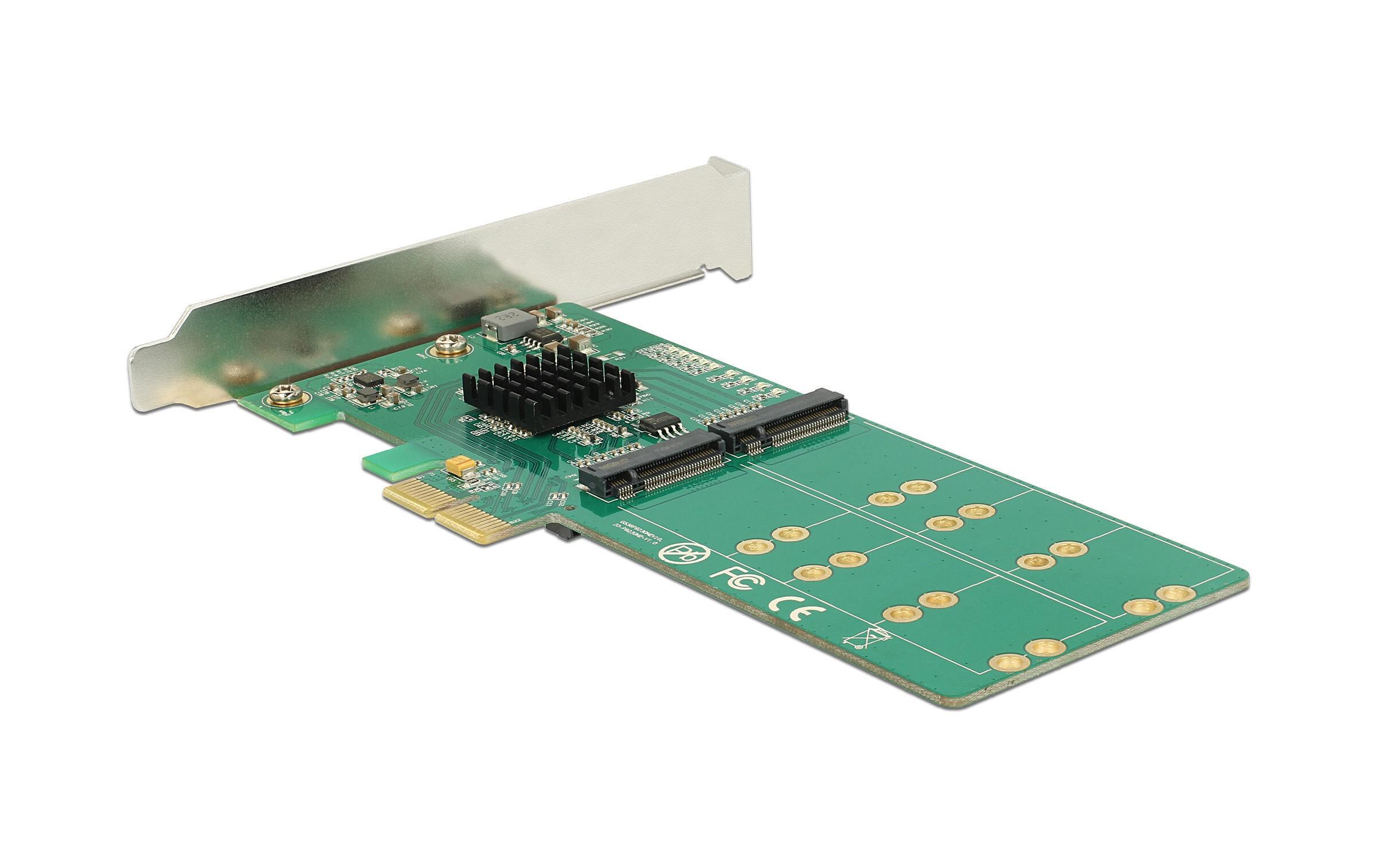 Host Bus Adapter 4 Port SATA Controller PCI-ex4 - M.2PCI Express Karte mit vier M.2 Slots