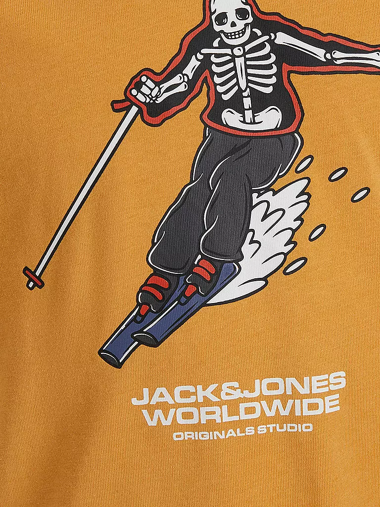 JACK & JONES Jungen T-Shirt JOREIGHT SKULL gelb