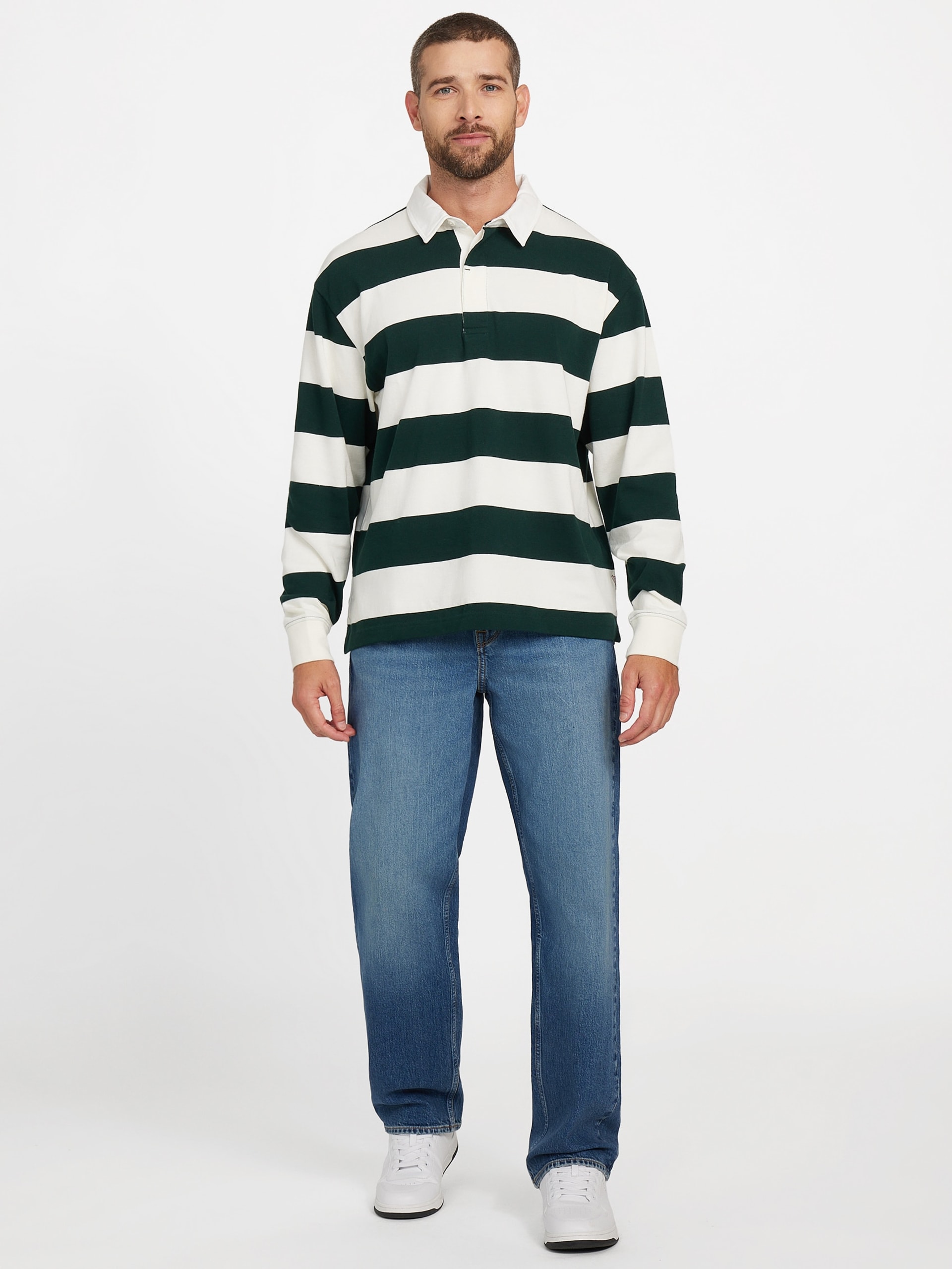 Polo de rugby Eco Alpine Stripe