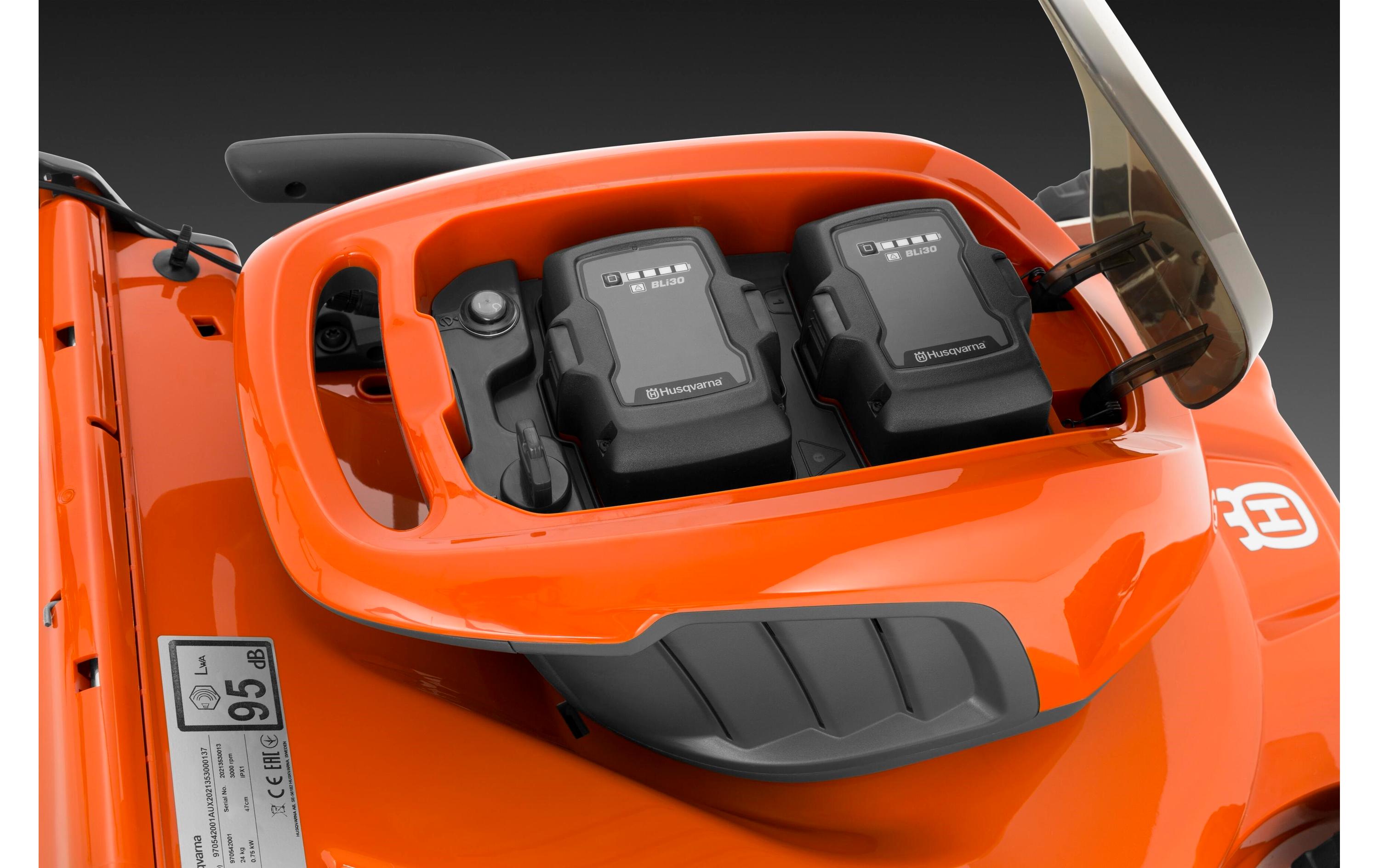 Akku-Rasenmäher LC 247i Solo<br>Batteriebetriebener Mäher mit zwei Akku-Steckplätzen
