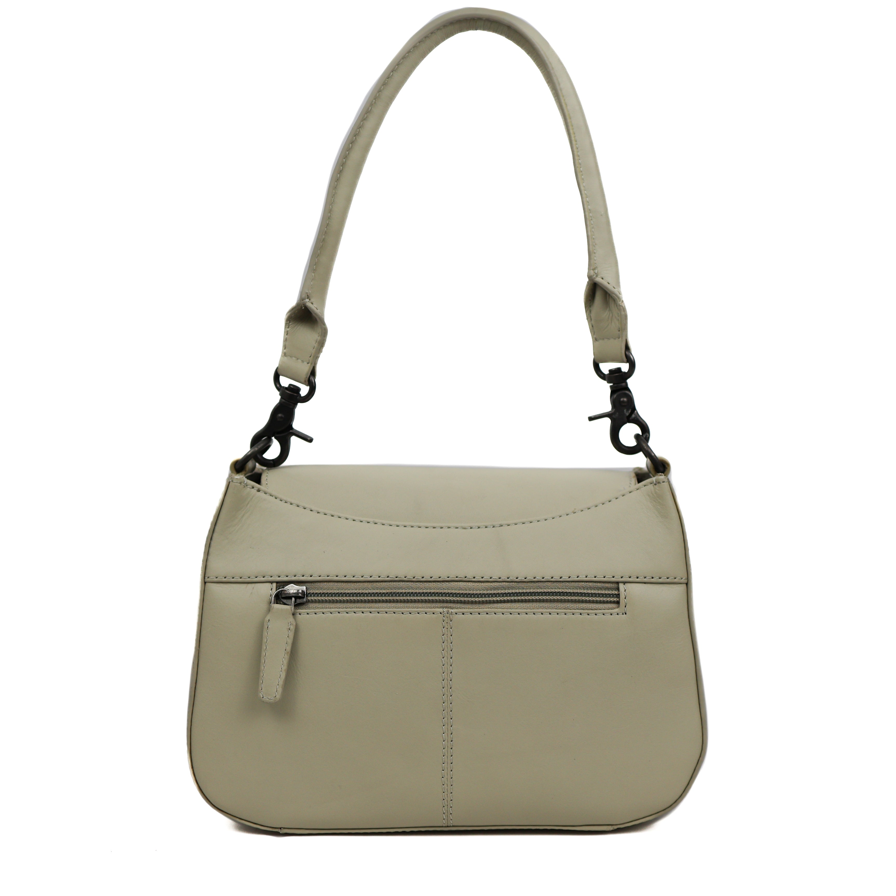 Hand-/schoudertasje met flap 'Fenna' Khaki Khaki
