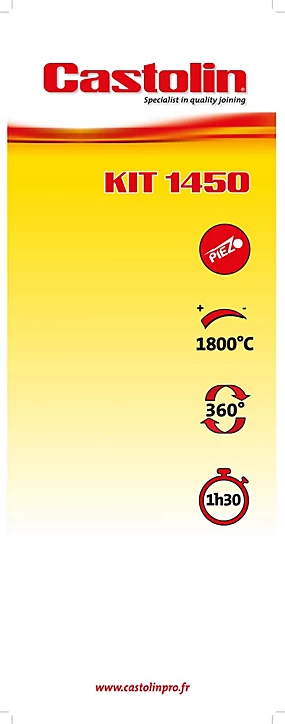 Chalumeau bi-gaz toutes positions piezo Castolin