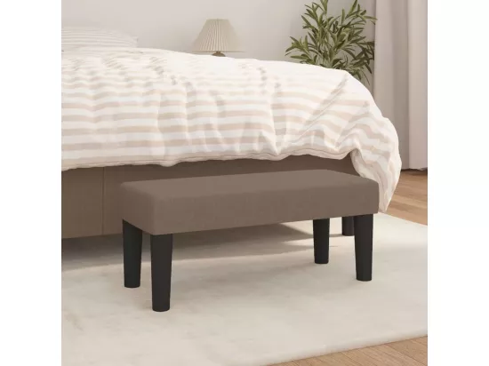 Banc Taupe 70x30x30 cm Tissu
