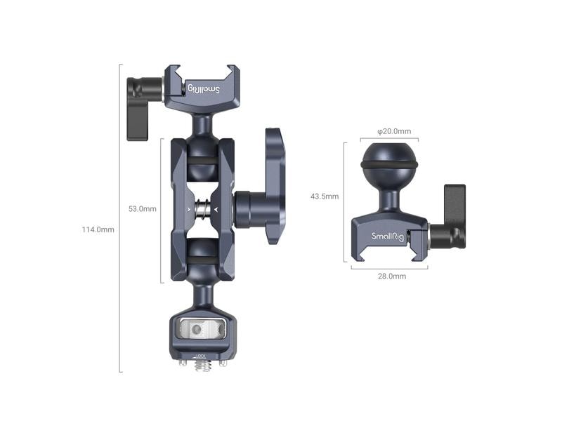 Smallrig Magic Arm with Dual Ball Heads (1/4