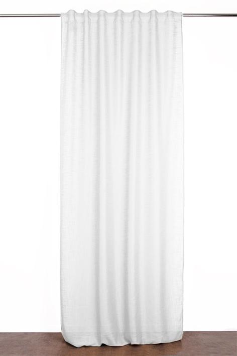 RIDEAU ARONNA BLANC 135X300CM GALON FRONCEUR PATTE CACHEE