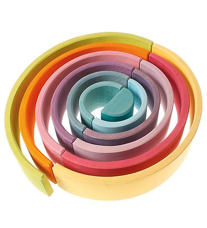 Grimms Holzspielzeug - Regenbogen - 12 Teile - Pastel