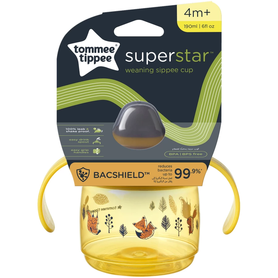 Tommee Tippee Trinklernbecher Sippee Cup 190ml ab 4+ Monate in gelb