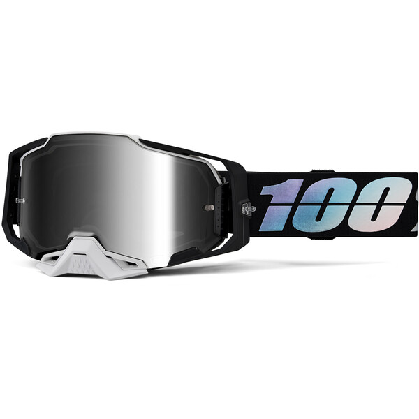 100% - Masque Armega Krisp - Silver Mirror Noir / Gris