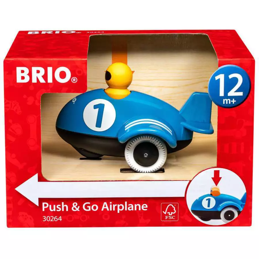 Brio BRIO Push & Go Flugzeug bunt