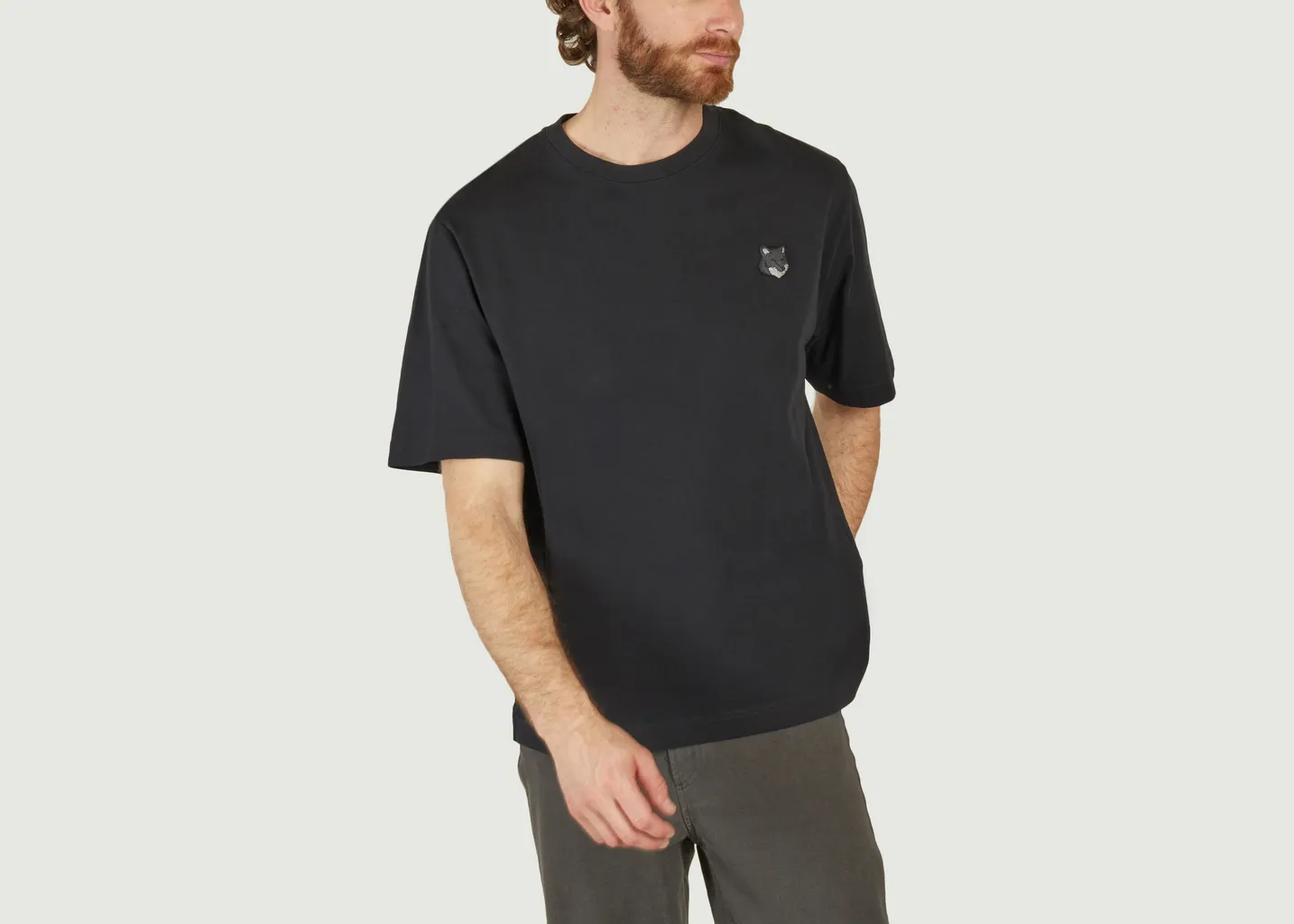 T-shirt écusson Fox Maison Kitsuné