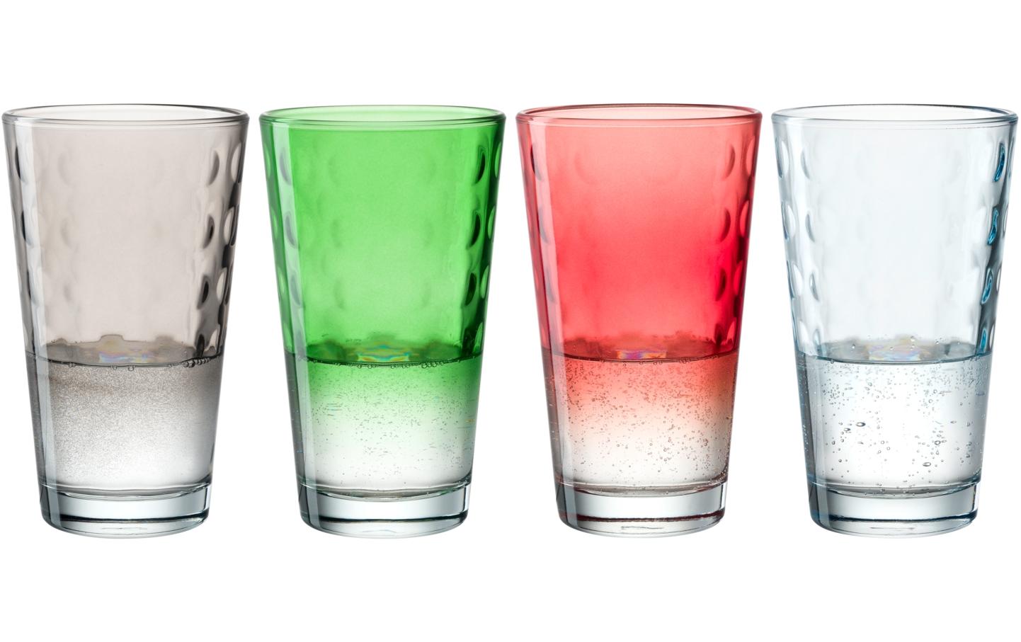 Trinkbecher LD Optic XL 540 ml, 4 Stück, AssortiertBecher mit grossem Volumen