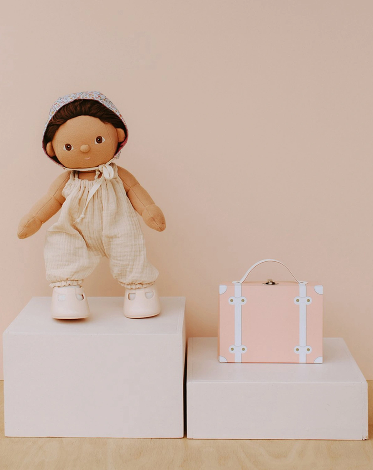Puppenzubehör PUPPENKOFFER - TRAVEL (35cm) 5-teilig in blush