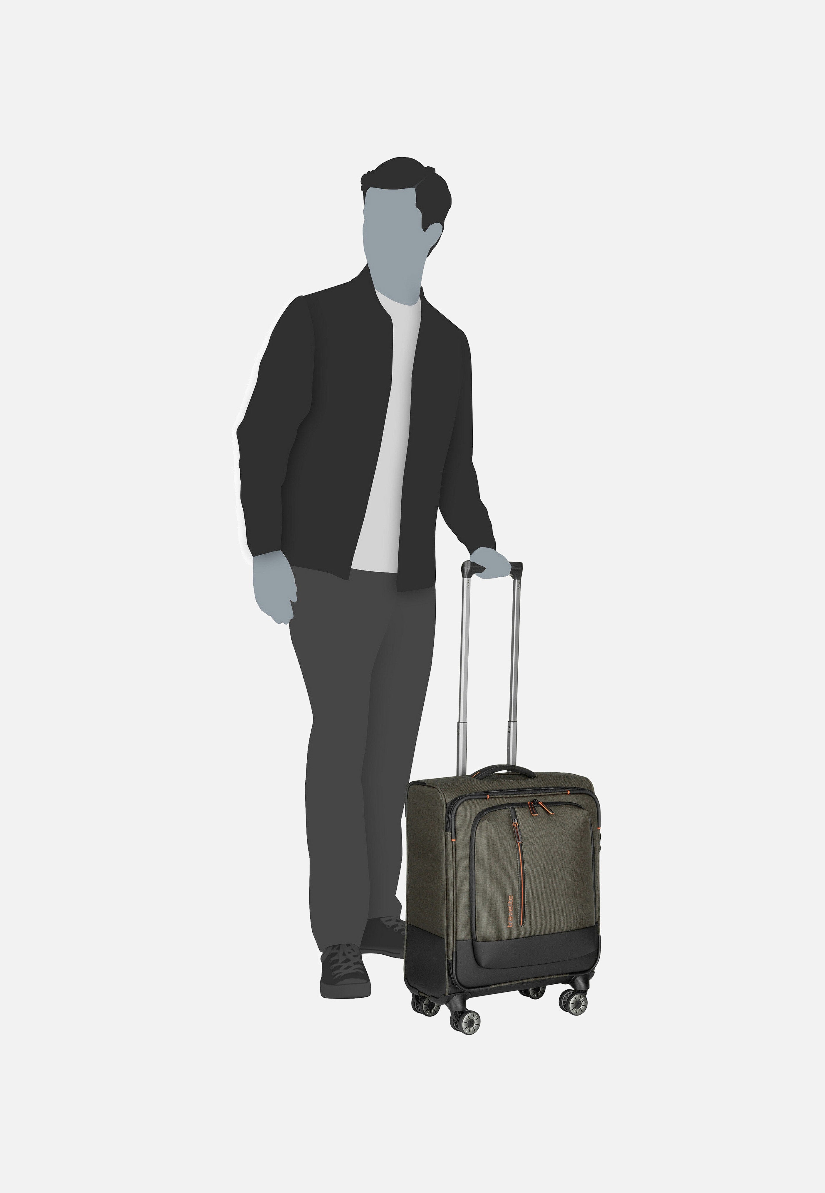 Crosslite 4w Trolley S Oliv - Koffer