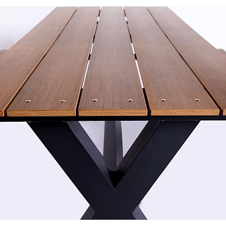 Bord-/bænkesæt X-model teak nonwood