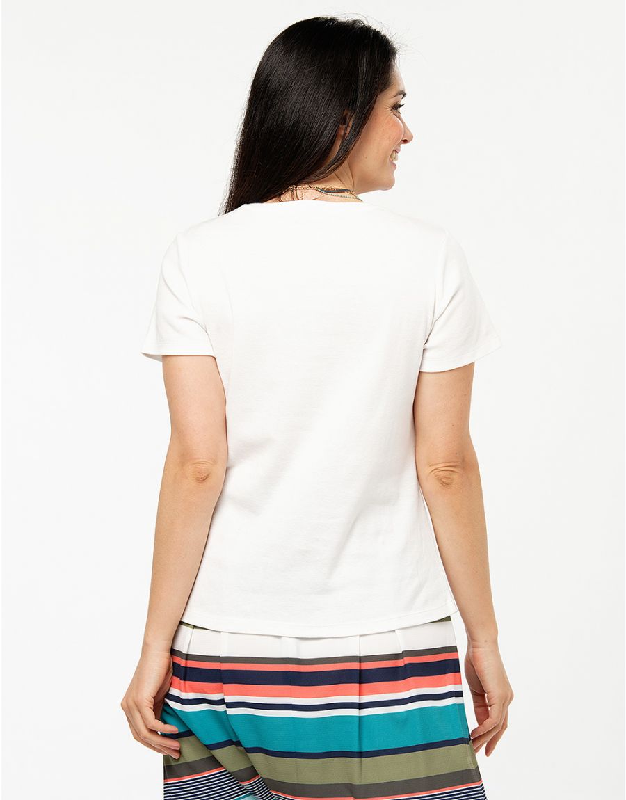 T-shirt blanc 100% coton