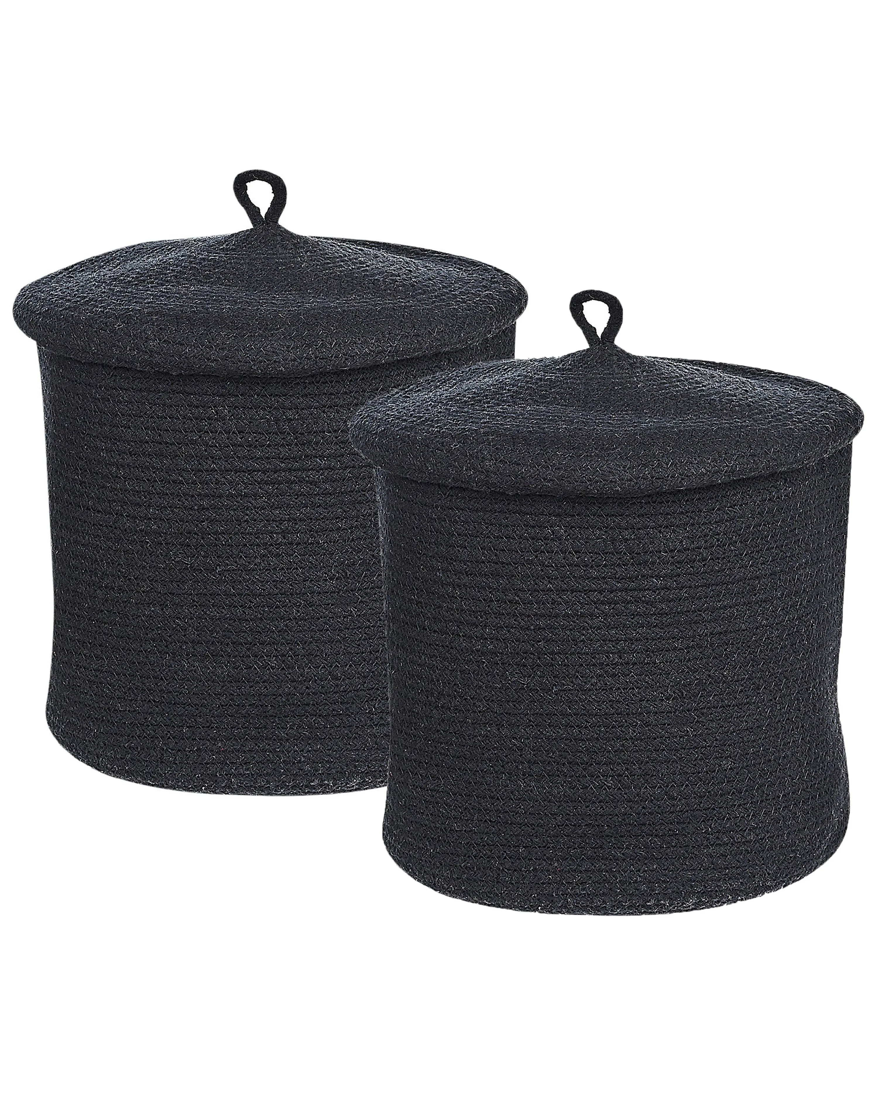 Set van 2 manden SILOPI Katoen Zwart