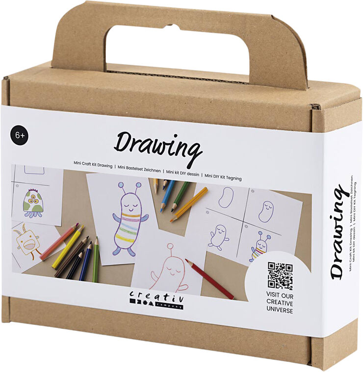Creativ Company Mini DIY Kit Tegning, Monstre