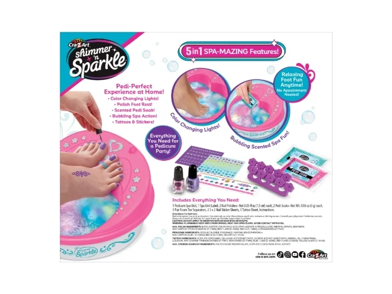 SHIMMER N SPARKLE 5 IN 1 LIGHT UP SPA SALON