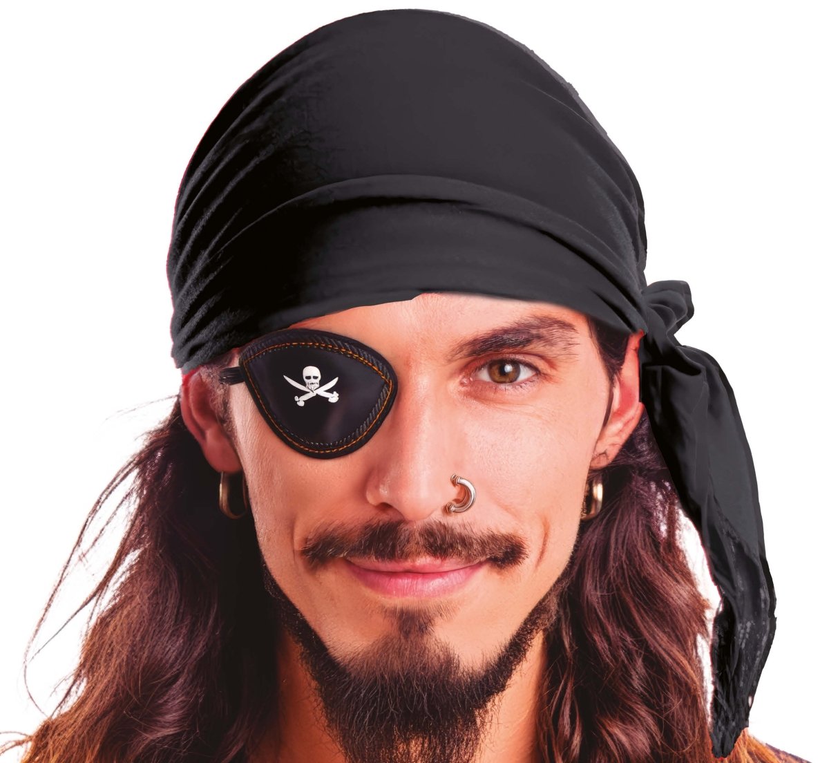 Piraat Bandana Zwart