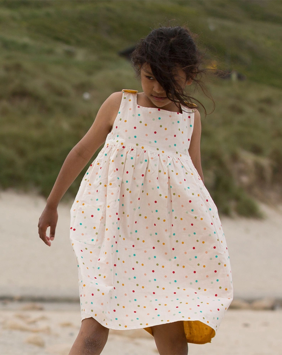 Wende-Trägerkleid RAINBOW SPOTS in bunt