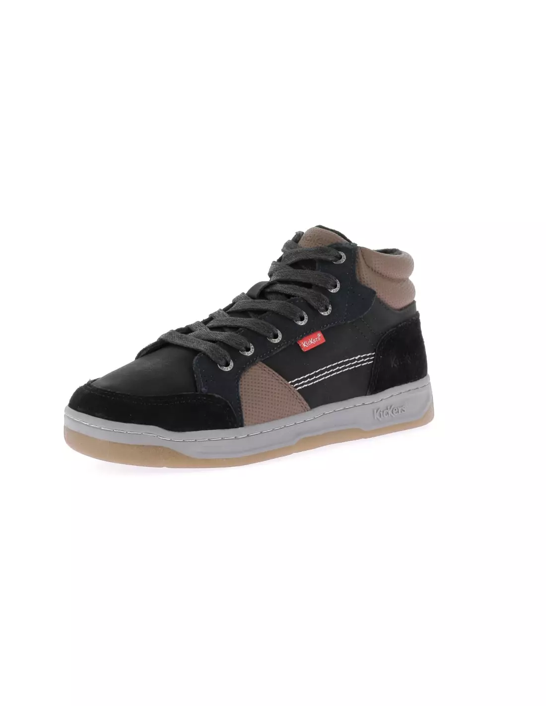 KICKERS KICKOSTA - Baskets Noirbleumarron