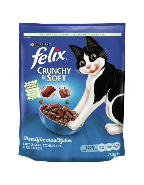 Felix Chrunchy Soft - Kattenvoer - 750 g