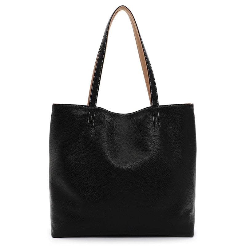 Emily & Noah Eva Bag in Bag Reversible Shopper Black
