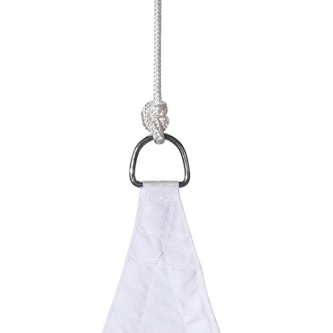 Voile d'ombrage triangulaire CURACAO Blanc