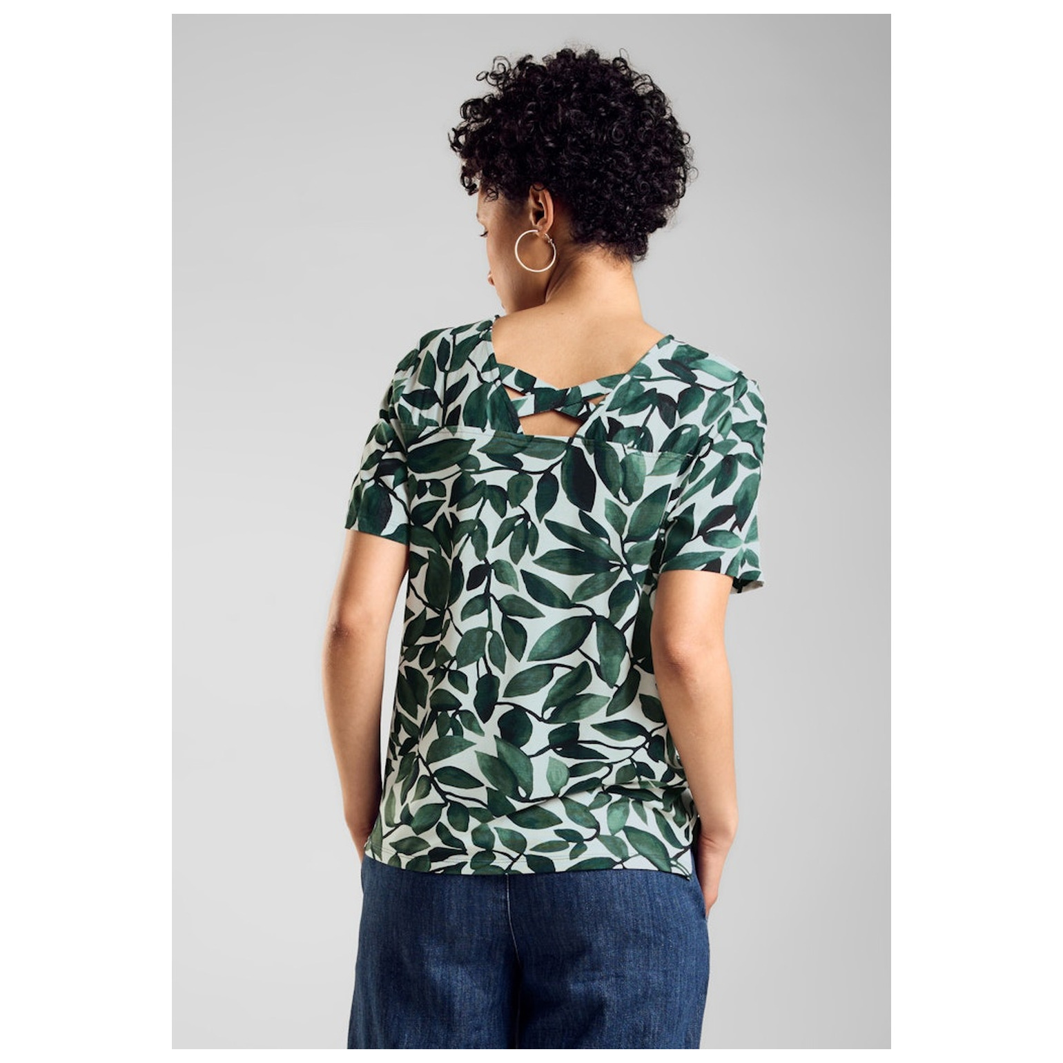 Street One LTD QR printed shirt w.crossed