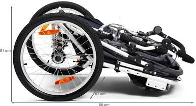 North 13.5 Speeder 2 Sykkelvogn, Grey