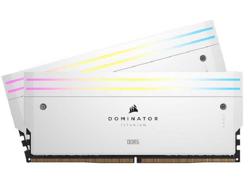 Corsair DDR5-RAM Dominator Titanium 6000 MHz 2x 32 GB High-Performance-Arbeitsspeicher mit RGB Beleuchtung