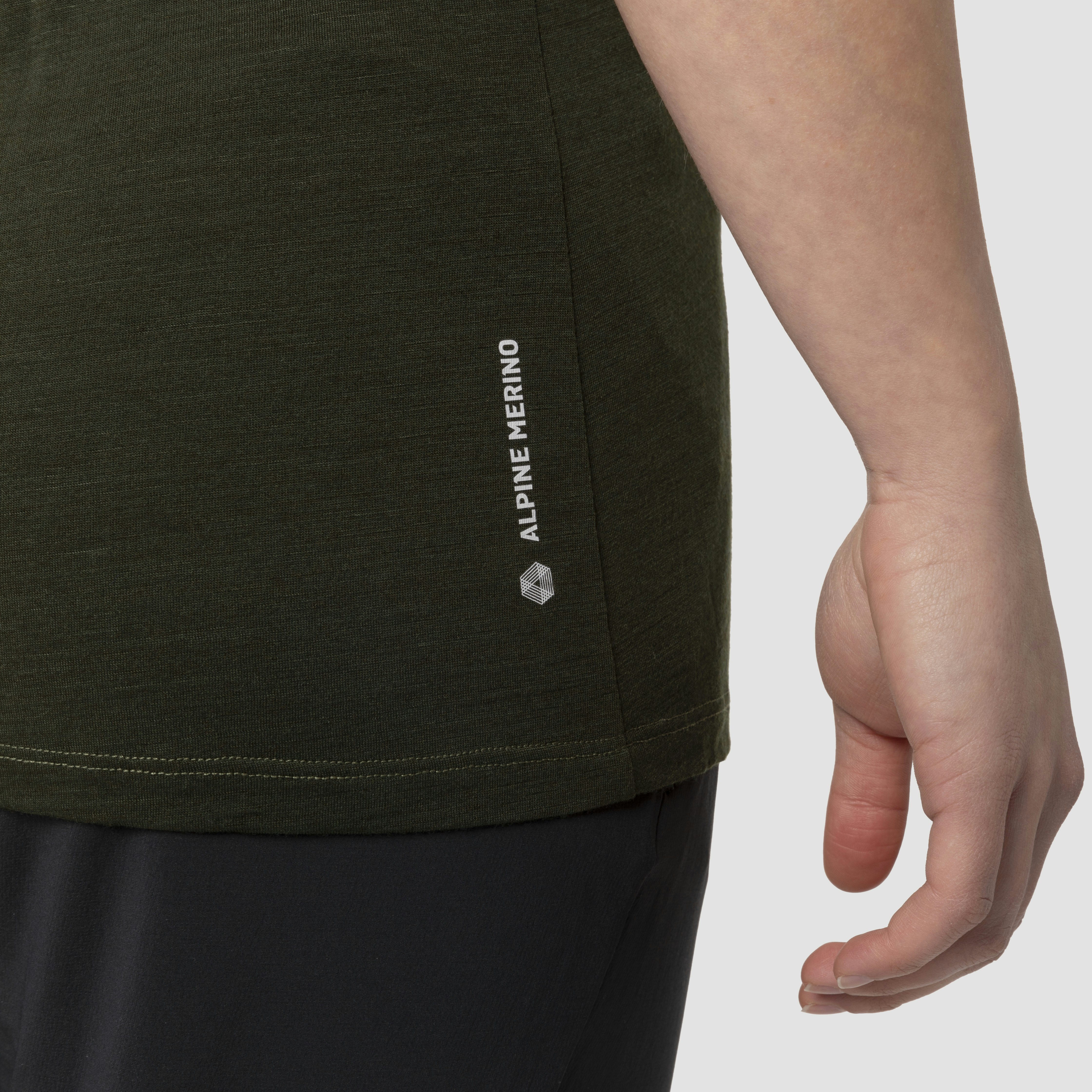 Pure Eagle Sketch Merino T-Shirt Damen