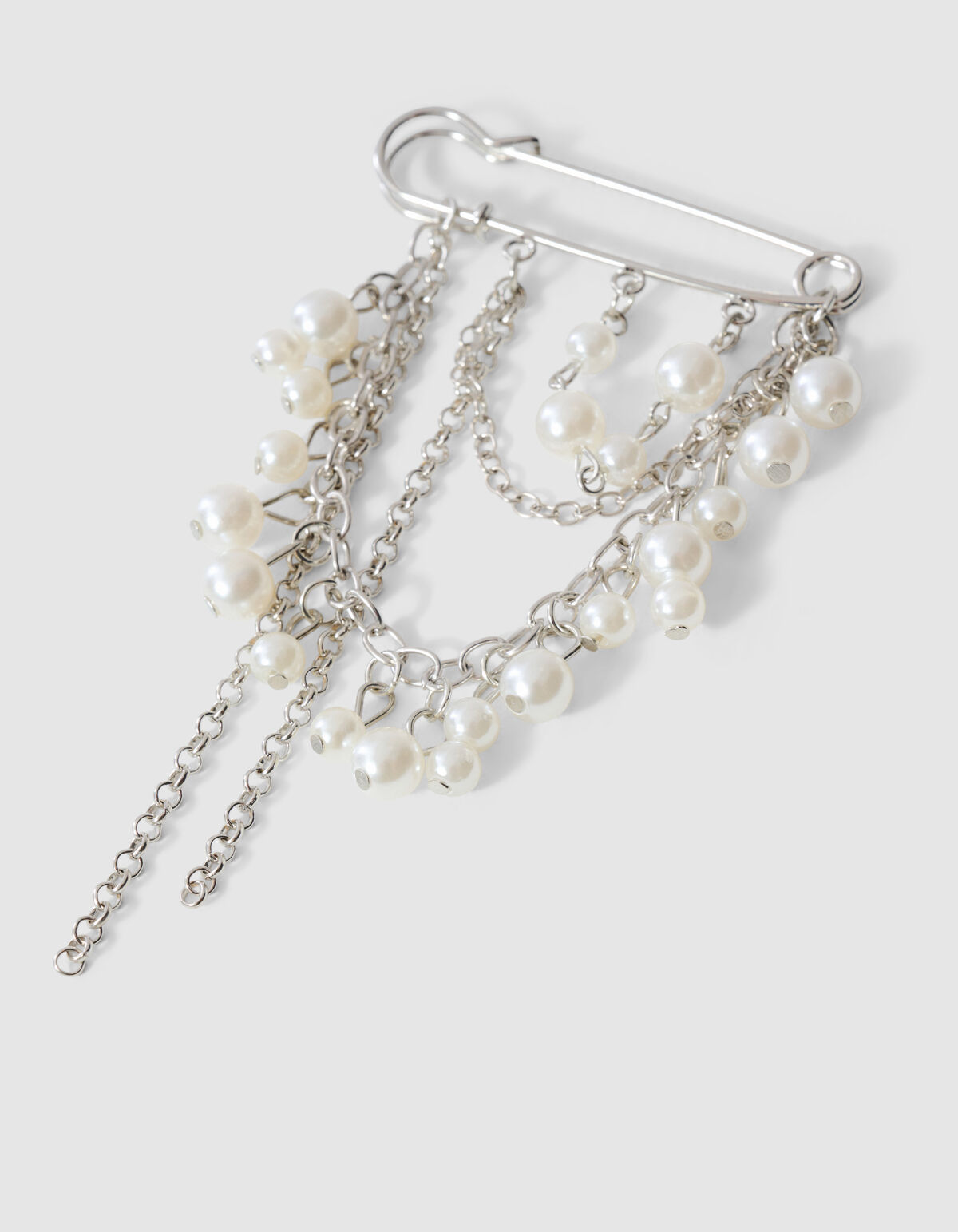 Mixed Clip Broche Zilver