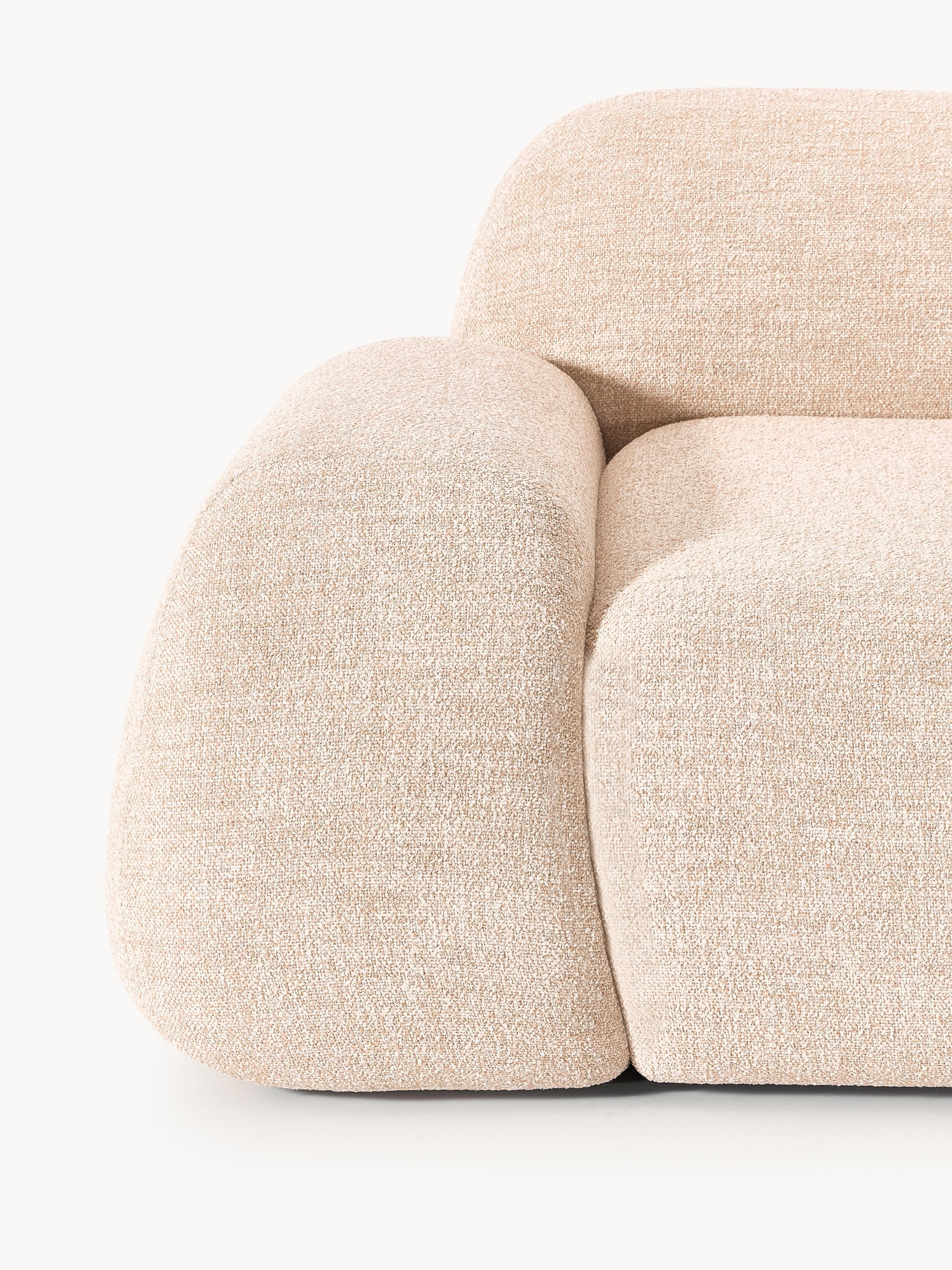Modulaire hoekbank Wolke (4-zits) van bouclé