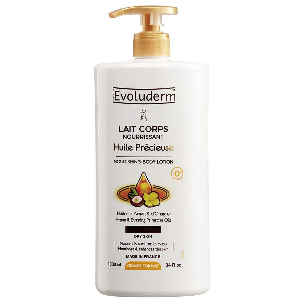 Lait corps Evoluderm huile précieuse 1L