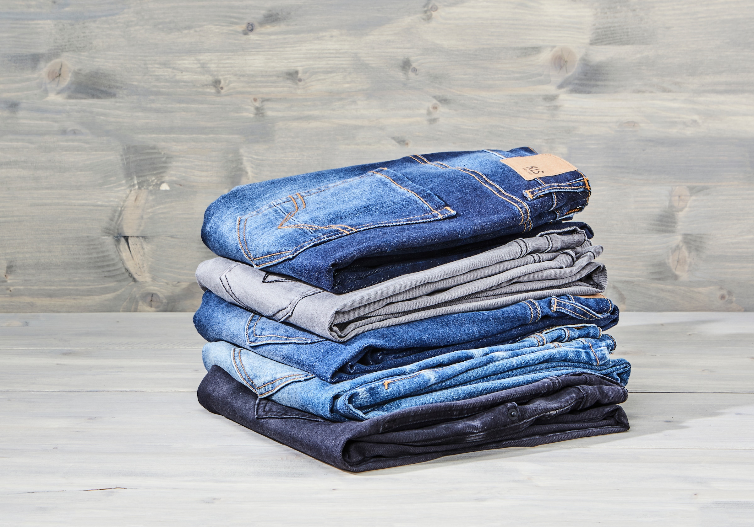 H.I.S Straight-Jeans »DIX«, gerade Beinform,  niedrige Leibhöhe,  Used-Waschung