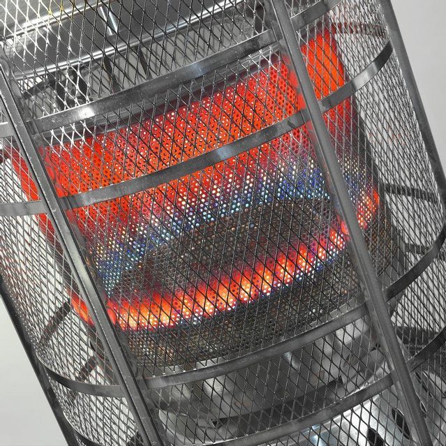 Eurom - Area - Gas Terrasverwarmer - Zwart - Met Wielen