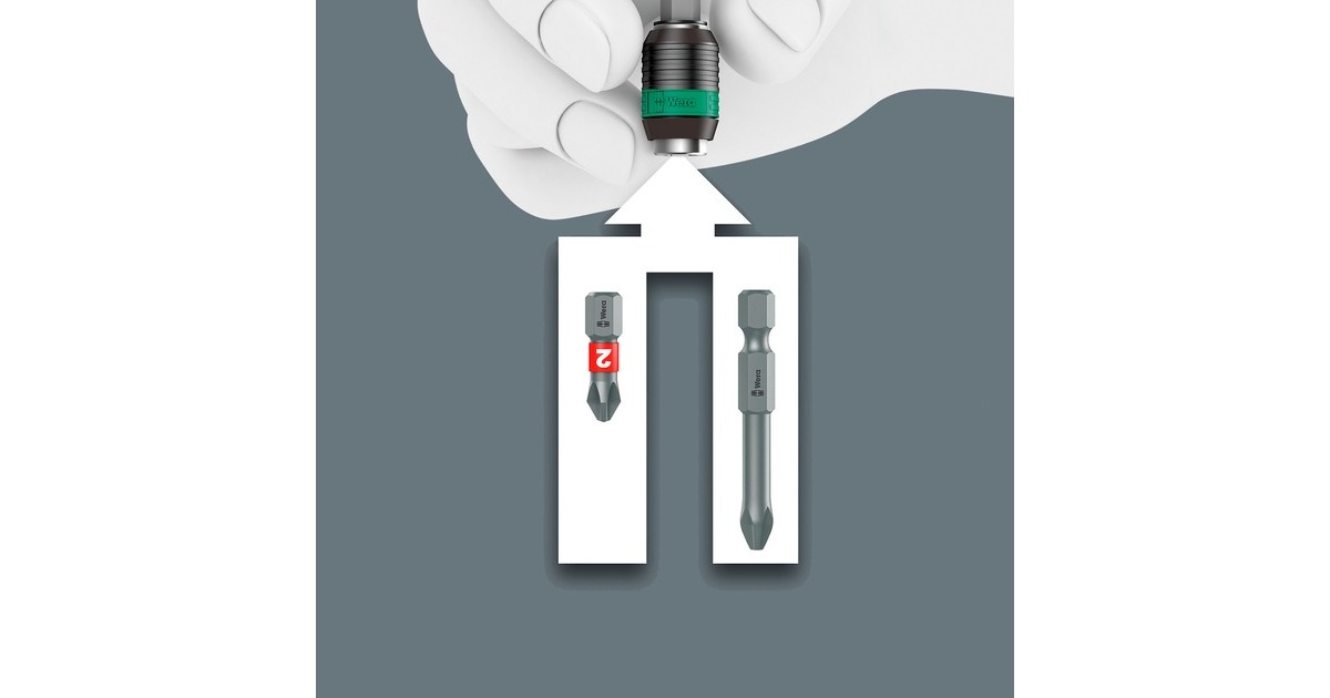 WeraKraftform Kompakt 838 RA-R M Set 1 bitset  (Zwart/groen, 15‑delig)